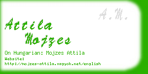 attila mojzes business card